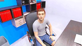 Visual novel with a busty mommy character and lots of submissive love