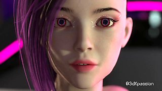 3DXPassion featuring sweetie's vr headset smut