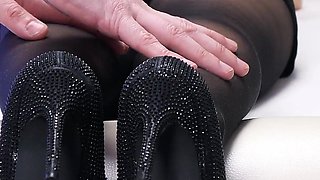 557 Sexy Legs Massage in Seamless Pantyhose Turns Into a Rough Sexual Fantasy, with Cunnilingus and Hot Fucking!