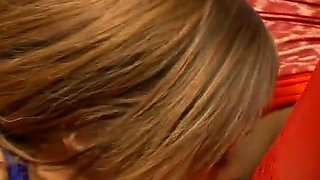 Lonely and sex-crazed girls fuck on the couch