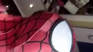 Natacha Guapa is Spidergirl creampie zentai