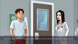 I catch my stepmom masturbating - Summertime Saga