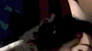 Beautiful Busty Girl Enjoys Two Cocks in a Vintage Scene