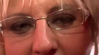 German - Double penetration blonde girl