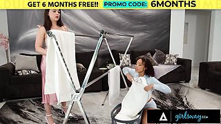 GIRLSWAY - Petite Brunette Alexis Tae 69s Handywoman Lumi Ray In Risky Affair