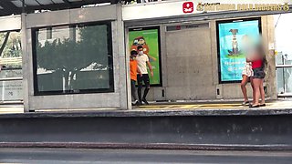 2 Steaming Brazilian Teenies Picked Up From The Bus Stop To Have A Never-To-Be-Forgotten 4SOME