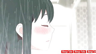 Hentai. Fucking with beautiful big boobs girlfriend