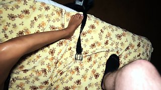 Thai wife wet pussy licking and fucking