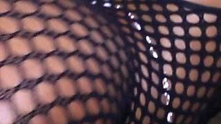 Two fabulous ebony babes get fucekd and sprayed with jizz