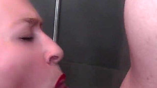 Bukkake Vol. 2 - in the Shower - Six Guys Cum in My Mouth