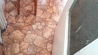 Lesbian Neighbor Caught Masturbating in Kitchen - I Join Her for Hot Pussy Fun