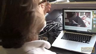 Pascalssubsluts - red haired sub Isabel Dean receives warm sperm