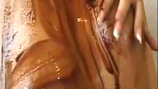 Lesbians pussy licking, kissing and dildo playing