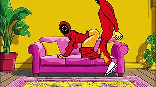 Cuckold Squid Games. Animated Parody of the Squid Game Cartoons Animation