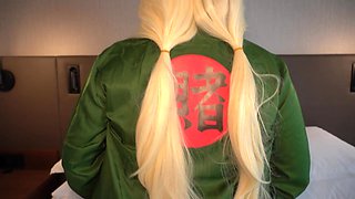 Cosplay girl VS huge cock amateur porn