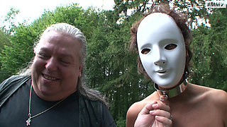 German BDSM - HARDCORE Slave Outdoor