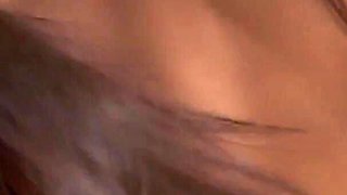 Skinny Asian Babe Gets Her Bush Screwed by a Tattooed Guy on the Bed