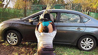 Hijab MILF Outdoor Car Romance - Ass Kissing, Face Sitting and Big Ass Love Making