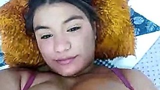 Big boobs milf masturbates with her dildo