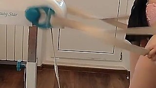 Amateur Wife Massages Herself with Vibrator. Latina Hairy Pussy, Big Tits, Big Ass.