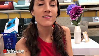 Naughty Shopping With Risky Blowjob In The Store And Cumshot In The Car