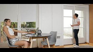 Stepdad Seduces His Pretty Slender Stepdaughter