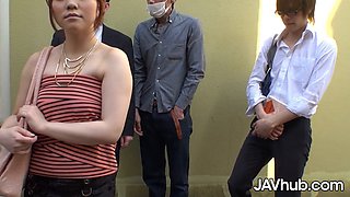 Petite Japanese brunette Marimotoyama gets fucked hard on a public bus