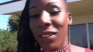 Sexy black girls pussy fucking dildo playing big black dick sucking threesome