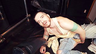 Axel Abysse's Ass Destroyed By A Brand New Sex Machine