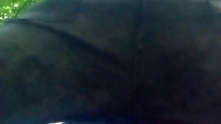 Wife Fucked Outside, Pussy Flowing with 2 Creampies