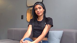 Busty Black Model Pussy Pounded POV By Big White Cock Casting Agent