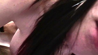 Spicy brunette amateur drilled hardcore on camera