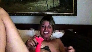 Cute Blonde Masturbates on Webcam with Toy