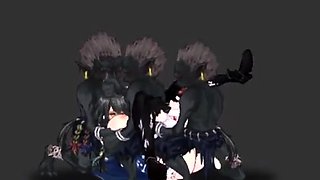 Aradia gangbanged by Goblins test animation version [D-lis]