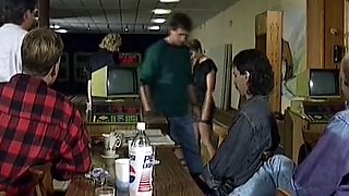 Hot German cougars getting sprayed with jizz after orgy action