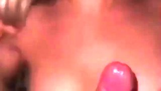 Extreme amateur pov blowjob with brunette babe