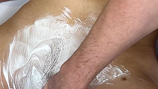 Shaving a Hairy Pussy with a Trimmer and a Razor! Runway!