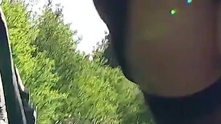 Horny Inked Punk Slut Meets Two Hung Lads on a Walk and Lets Them Use Her Holes Like a True Dogging Slut