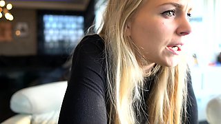 Blonde teen Sierras first erotic masturbation video