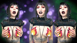 Hot, Sensual Gothic Tit Worship - JOI, Halloween, Goth