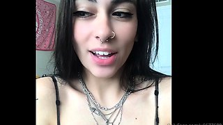 Blonde tight pussy babe solo toy fun in glamour masturbation