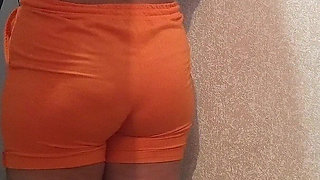 My desi Indian girlfriend with a big ass licks my dick and cums in her mouth