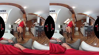 Man Hungry Big Tits Bit Ass Milf Striptease - Virtual Reality