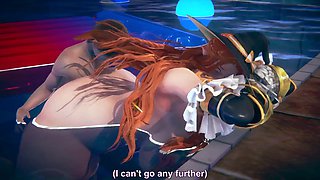 Fucking BBW Elf Witch in the Pool: 3D Hentai