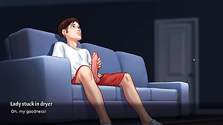 step sister and anon make hot seen in summertime saga part