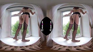 Margarita Teen Virtual 3D Strip On The Window - FeelMeVR