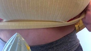 Big boobs milf masturbates with her dildo