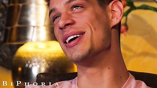 Mmf threesome sex with cheerful Maya Bijou and Michael DelRay from Biphoria
