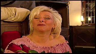 German Pussy Dripping with Thick Sticky Cum