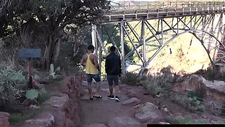 PETERFEVER Jaycee And John Rene Steal Quick Suck During Hike